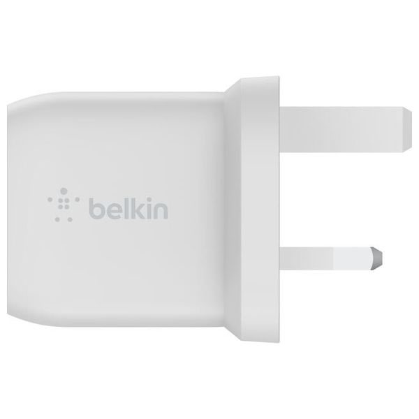  شاحن جداري بلكن - ثنائي المنافذ 45W - أبيض 