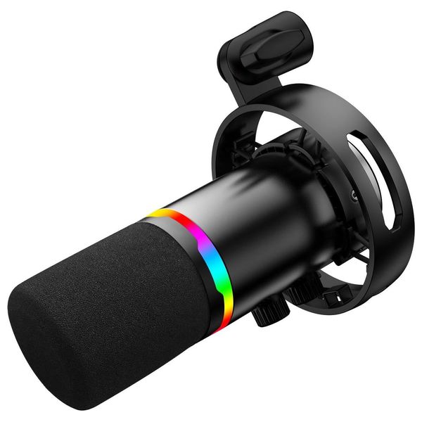 ميكروفون ألعاب وبث ريدراجون سولارا GM307 - ار جي بي - يو اس بي سي  - أسود