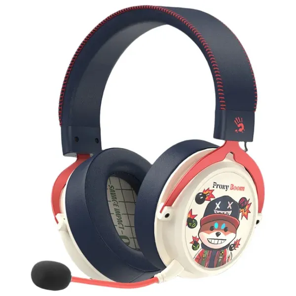  سماعة ألعاب لاسلكية حول الاذن  بلودي - ثلاثية الوضع - محركات 50mm - عمر بطارية يصل لـ 135 ساعة - ميكروفون عازل للضوضاء - إضاءة ار جي بي 