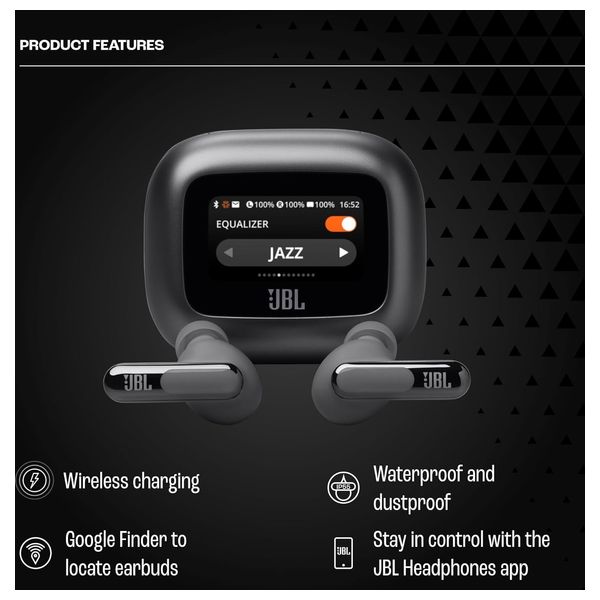 JBL Live Beam 3 - Bluetooth Headphone In Ear - Up To 48 hours - Black