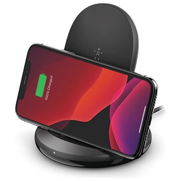  Belkin Wireless Charging Stand 10W + Speaker - Black 