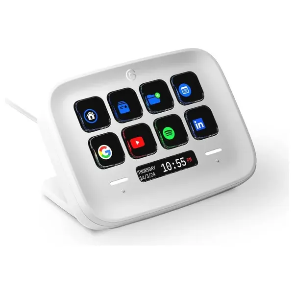 كيبورد Elgato - بـ 8 أزرار قابلة للتخصيص - تحكم ديناميكي - شريط معلومات ذكي