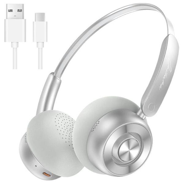  ONIKUMA GT820 - Bluetooth Headphone Over Ear - Up To 65 hours - Bluetooth ‎5.4 - Silver