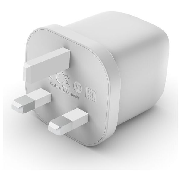  شاحن جداري بلكن - ثنائي المنافذ 45W - أبيض 