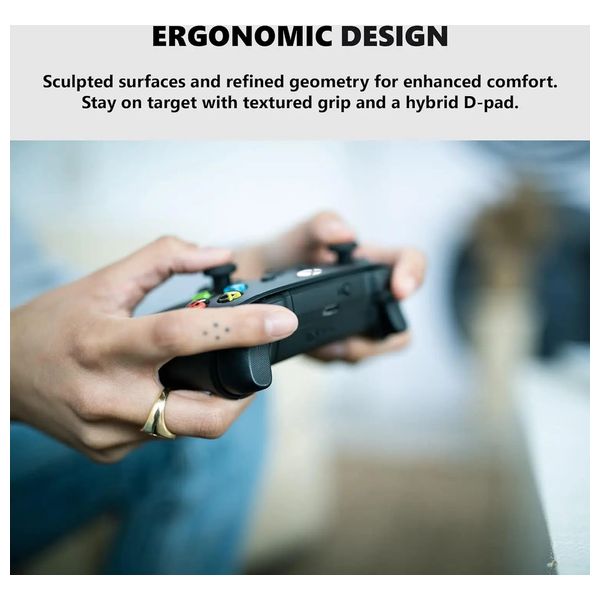  Microsoft - XBOX Wireless Controller - For Xbox Series X|S & Xbox One - Carbon Black 