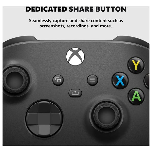  Microsoft - XBOX Wireless Controller - For Xbox Series X|S & Xbox One - Carbon Black 