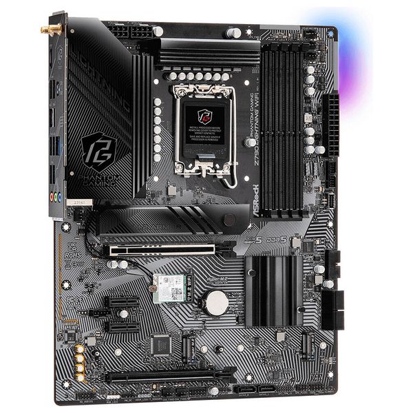  لوحة أم آس روك فانتوم جيمينغ Z790 لايتنينغ واي فاي - DDR5 - PCIe 5.0 - دعم معالجات إنتل الحديثة - واي فاي 6E - صوت عالي الجودة 