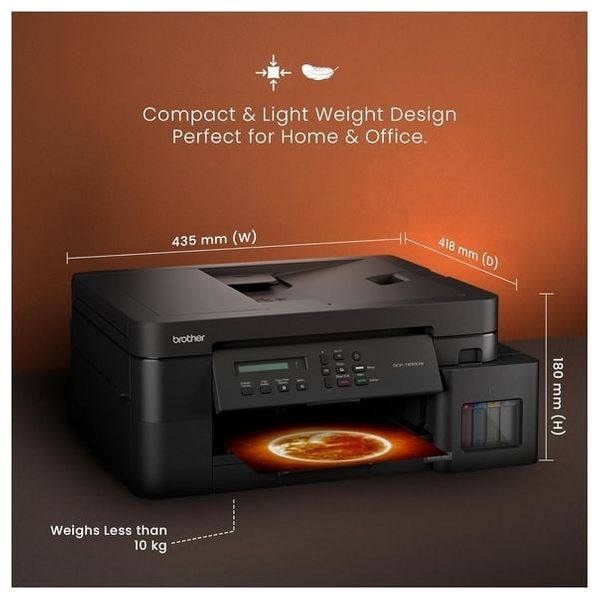  طابعة براذر DCP-T830DW تانك متكاملة 3 في 1 - ADF 20 ورقة - طباعة مزدوجة - واي فاي - اسود 