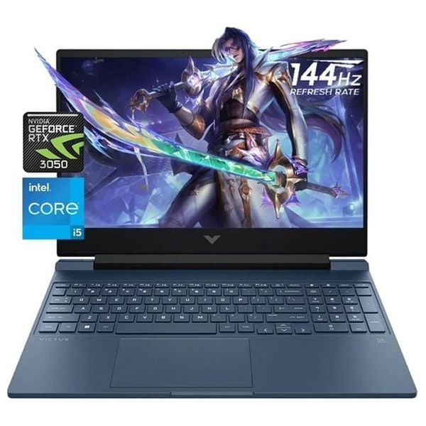 لابتوب اتش بي 15-انج - Victus 15 - Core i5-12450H - RTX 3050 4GB - دوز - 8كيكابايت/512كيكابايتSSD