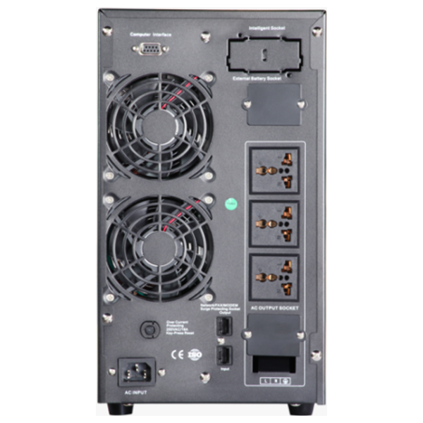 Getx UPS online - 2000VA - 6 battery - Black