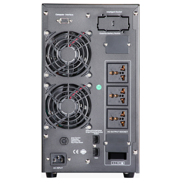  Getx Online UPS - 2000VA - 6 Batteries - 1800W - Black 