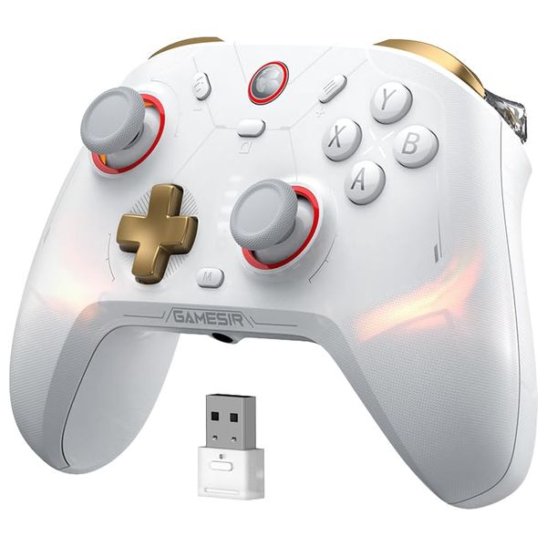  GameSir CYCLONE 2 Wireless Gaming Joystick - Triple-Mode Connection - White 