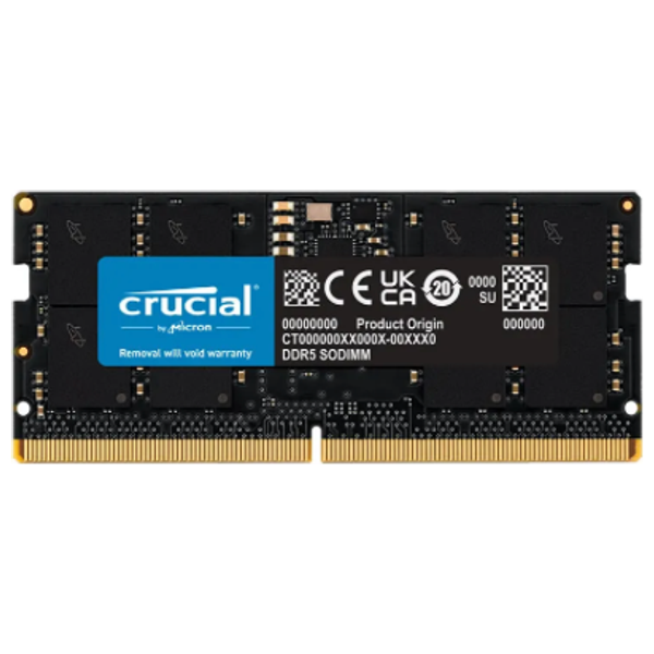  Crucial DDR5 16GB RAM - High Performance Memory for Laptops & Portable Devices - Black 