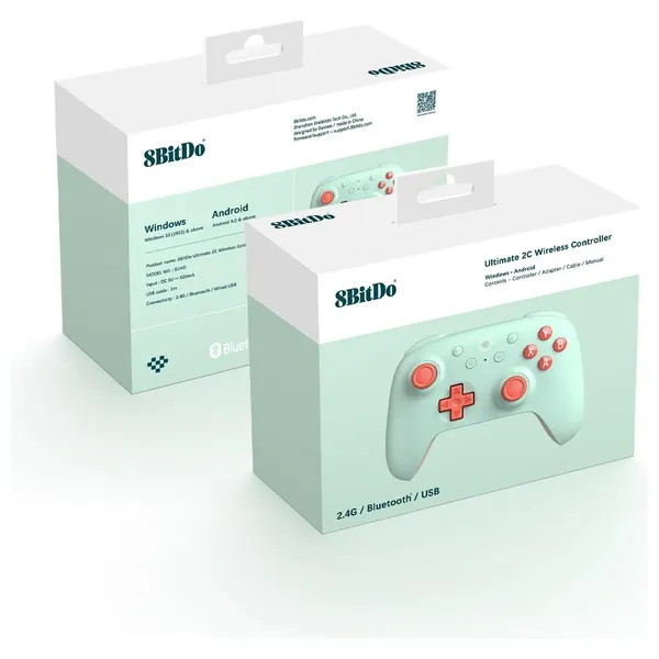  8BitDo Ultimate 2C - Wireless Controller, for Windows PC and Android - Mint 