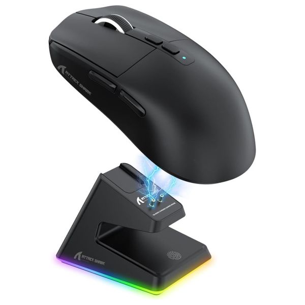  Attack Shark X6 - Wireless Gaming Mouse - RGB - 26000 DPI - Black 