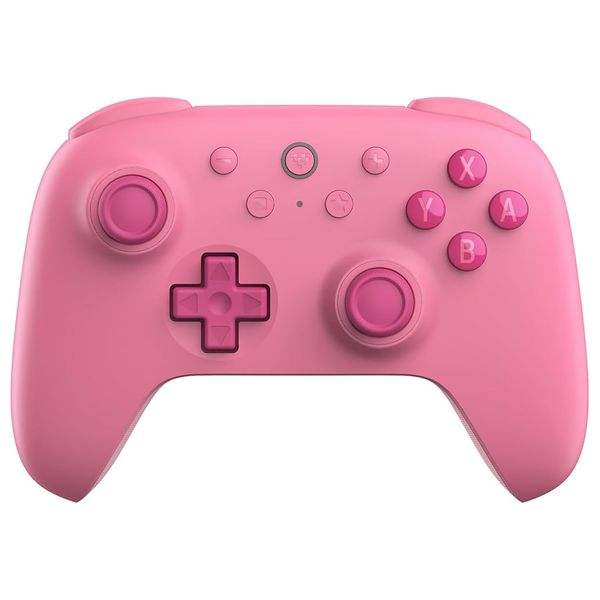  وحدة تحكم سلكية ولاسلكية ايت بِت دو التمايت 2سي - 8bitdo - لأجهزة نينتندو سويتش والكمبيوتر - وردي 