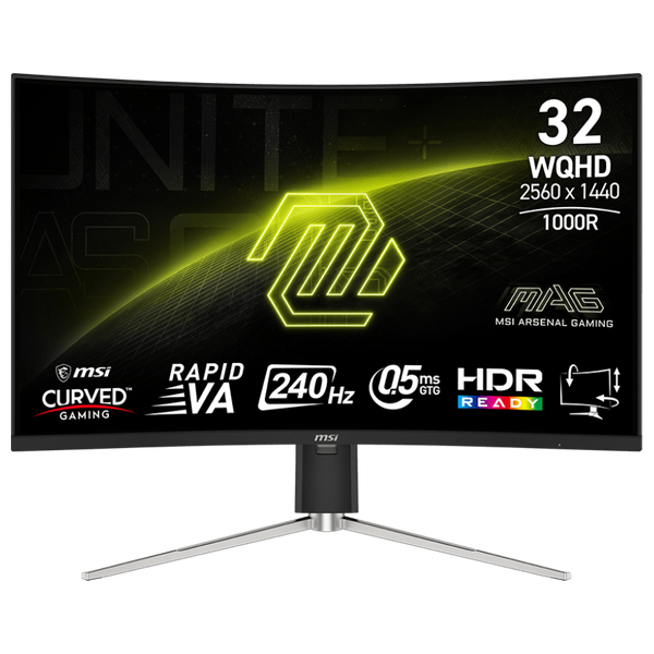  شاشة حاسبة ام اس اي 32-انج فئة 325CQRXF E2 - سرعة الاستجابة 0.5 ملي ثانية - 240هيرتز - WQHD 