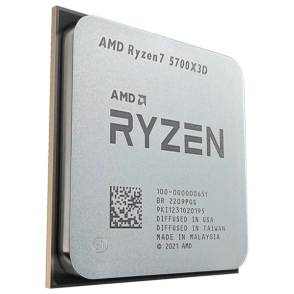  معالج اي ام دي رايزن 7 - 5700X3D - ثماني النواة - 16 مسارا - اداء عالي لأجهزة سطح المكتب 