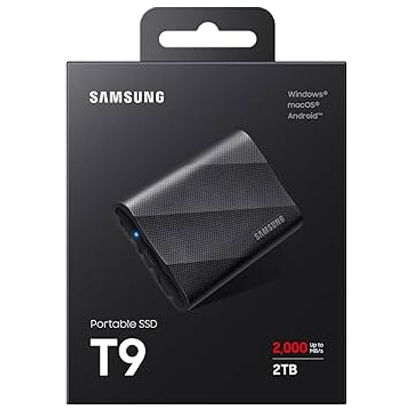  Samsung T9 Portable SSD -  2TB - USB 3.2 - Black 