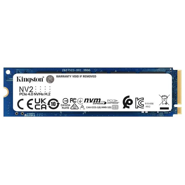  وحدة تخزين داخلية كينغستون - NV2 - سعة 250 جيجابايت M.2 2280 NVMe PCIe - أسود 