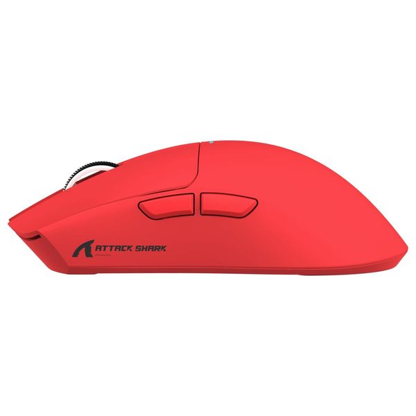  Attack Shark X11 Gaming Mouse - Lightweight  - optical sensor with up to 22,000 DPI and 6 adjustable levels - Red 