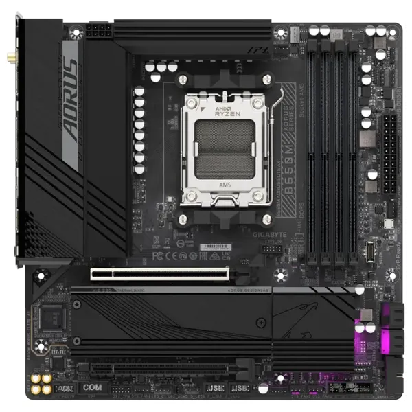  جيجابايت B650M AORUS Elite AX 1.0 AMD AM5 ATX Intense Black 