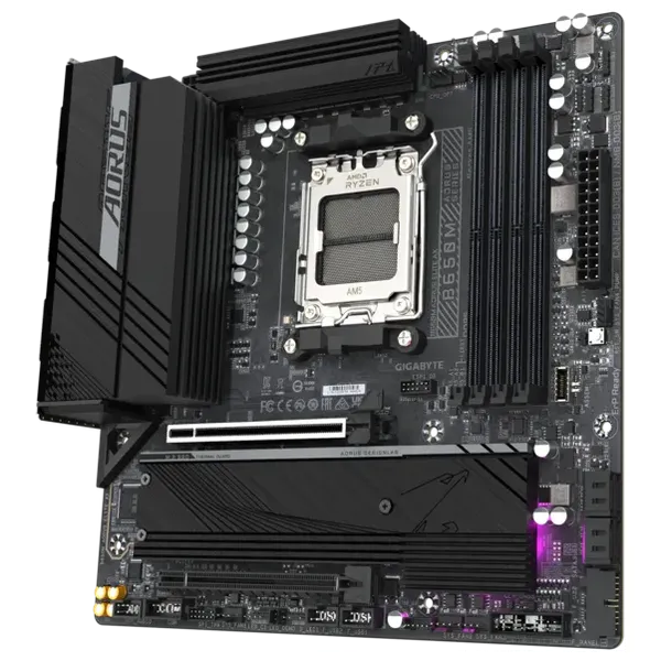  جيجابايت B650M AORUS Elite AX 1.0 AMD AM5 ATX Intense Black 
