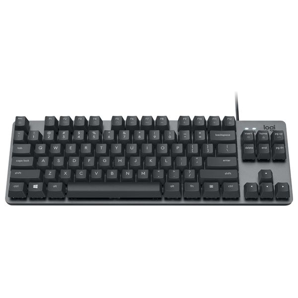  Logitech K835 TKL Wired Mechanical Keyboard - Aluminum Housing - Red Switches - German QWERTZ Layout - Gray 