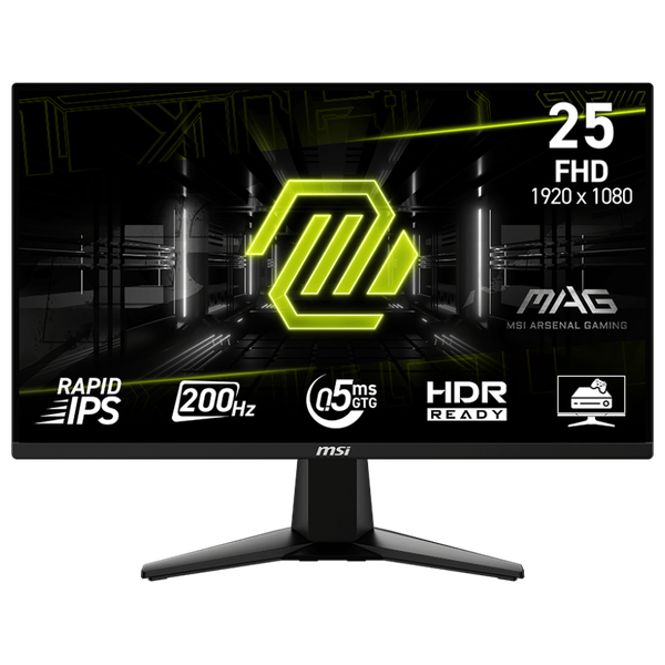  شاشة حاسبة ام اس اي 25-انج فئة MSI MAG 255F E20 - شاشة مسطحة - سرعة الاستجابة 0.5 ملي ثانية - 200هيرتز - FHD 