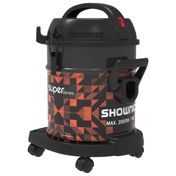  مكنسة شونك اسطوانية - 18 لتر - 2000 واط  - VB-18M20RCB - أسود 