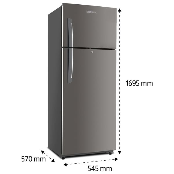  Shownic RF-DFT3501S -  Conventional Refrigerator - 10 ft - Silver 