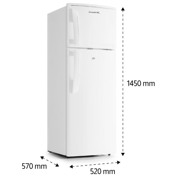  ثلاجة شونك بابين - 220 لتر - RF-DFT2701W - رماي 