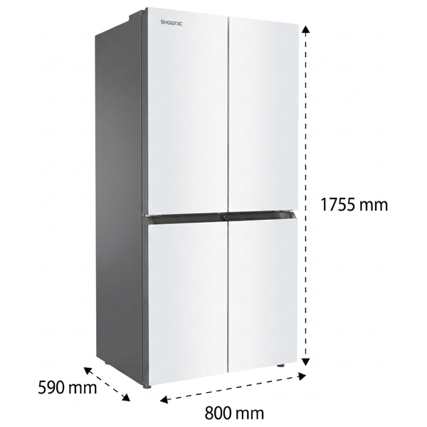  ثلاجة شونك  ذات 4 أبواب - 406 لتر - 14 قدم - RF-DFF5601W - أبيض 