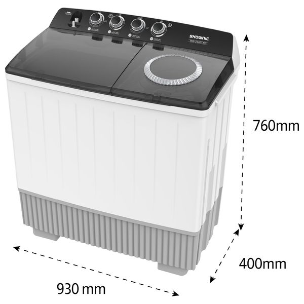  Shownic WW-2300TXW - 20Kg - Twin Tub Washing Machine - White 