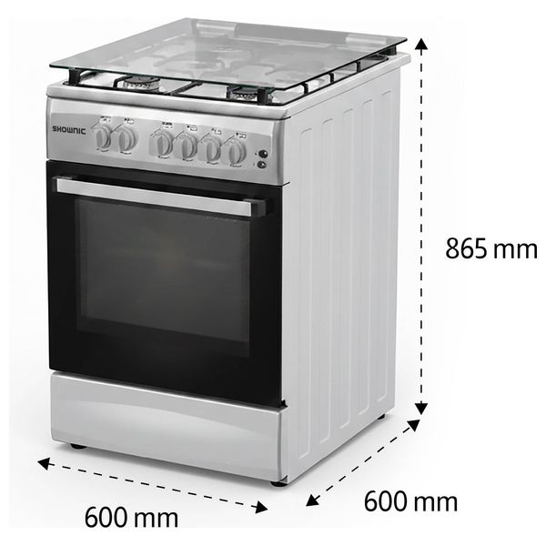  طباخ غازي شونك - 90 سم - 5 مشاعل - KCL-664GLX7 - نيكل نحاسي 