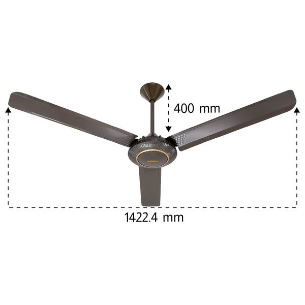  مروحة سقفية شونك - 56 انش - 3 قطع - CF-56L40BG - جوزي 
