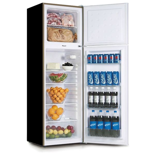  Shownic RF-DFT3501G - Top Mount Refrigerator - 10 ft - 260 L - Gold 