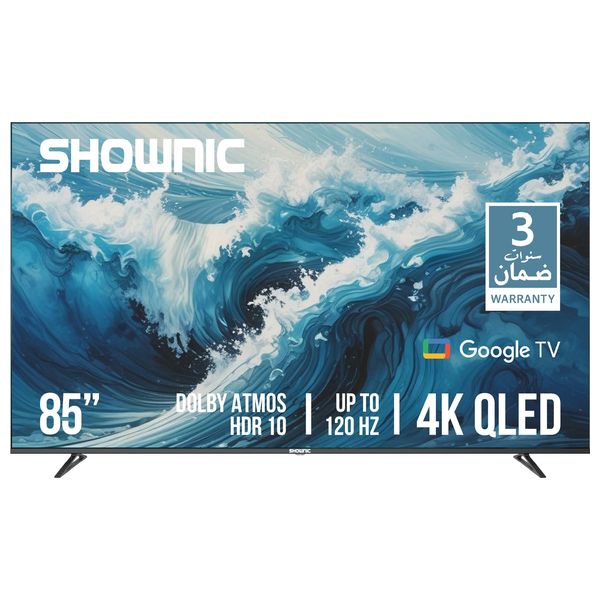  شاشة شونك 85 انج فئة TS 85AUHGQ - كوكل تي في - 4K - QLED - اندرويد 14 - 120 هيرتز 