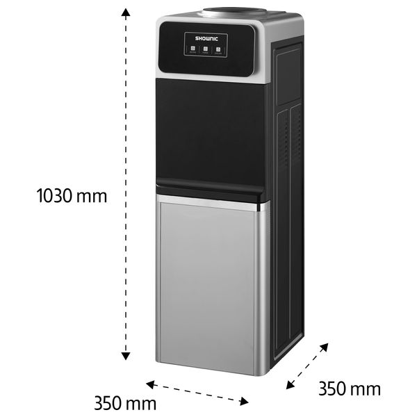  Shownic YT-R388BS - Water Dispenser With Refrigerator - Silver 