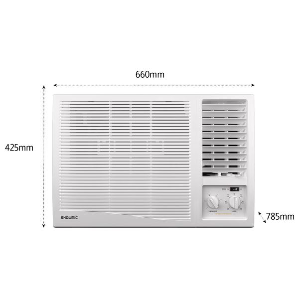  مكيف شباك شونك - 2 طن - تدفئة وتبريد - CW-H24T4MW - أبيض 