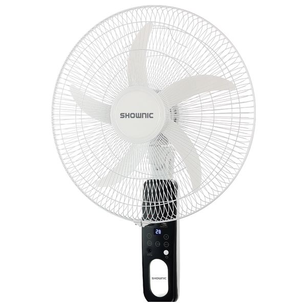  Shownic EFR-18R65SW - 18 Inch Rechargeable Stand Fan - 9 Speeds -12 Hour Runtime - White 