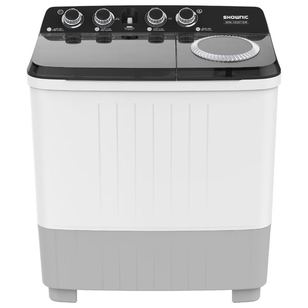  غسالة حوض مزدوج شونك - 16.5 كيلو - WM-TT151W - أبيض 