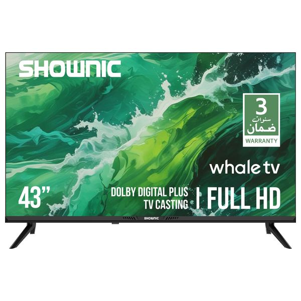  Shownic TS-43AFHWD - 43 Inch - Built In Satellite - FHD - Smart - 60 Hz - Whale - Black 