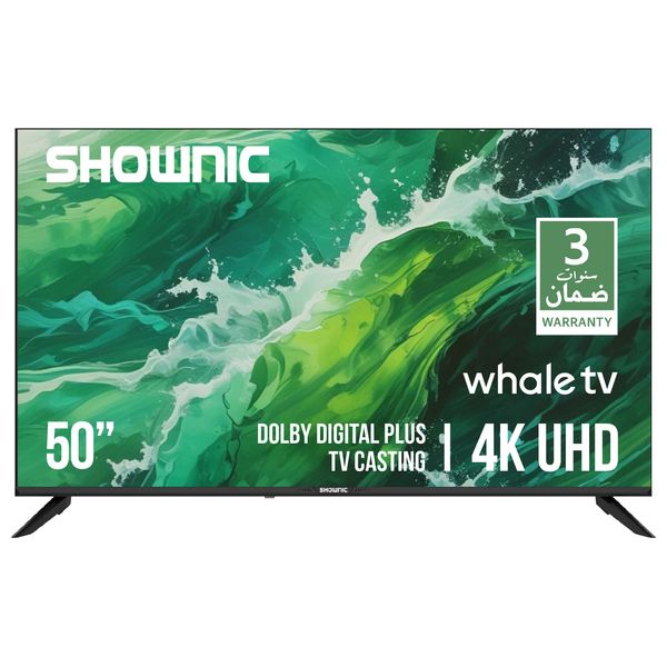  شاشة شونك - 50 انج - 4K UHD - دولبي ديجيتال بلس - ويل 3 - TS-50AUHWD - اسود 