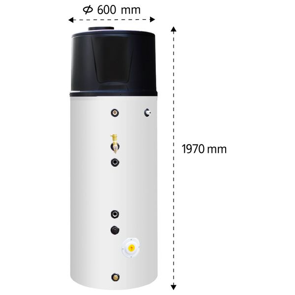  سخان و مبرد ماء شونك - أربعة فصول  - 300 لتر - انفيرتر - WHC-IN300H1W - اسود 
