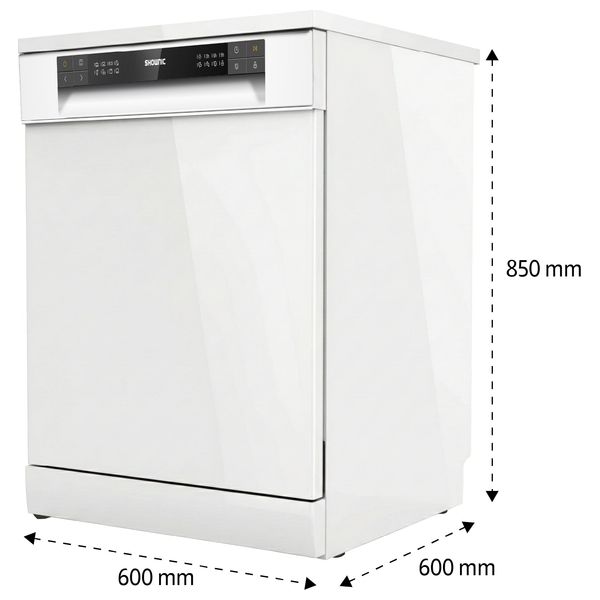  Shownic DW-FS1460AW - Dishwasher - 14 Place Settings - White 