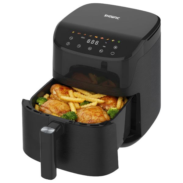  قلاية هوائية شونك - 5 لتر - 1650 واط - AF-D55LN8 - اسود 