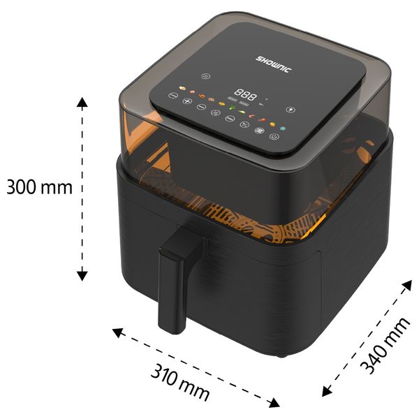  قلاية هوائية شونك - 7.2 لتر - AF-D75LW3 - اسود 