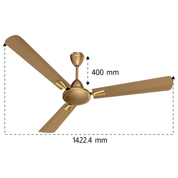  مروحة شونك سقفية - 56 انج - 3 قطع - CFI-56H50BM - برونزي 