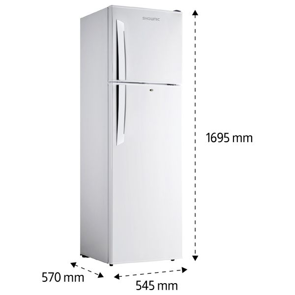  Shownic RF-DFT3501W -Top Mount Refrigerator - 9 ft - White 